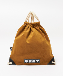 【OKAY】 CORDUROY 巾着ショルダーバッグ