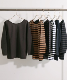 LE MINOR 別注MADEMOISELLE バック Vネックプルオーバー◆