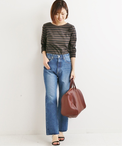 IENA - IENA LE MINOR バック Vネックプルオーバー 完売 セール】LE MINOR 別注MADEMOISELLE バック Vネックプルオーバー