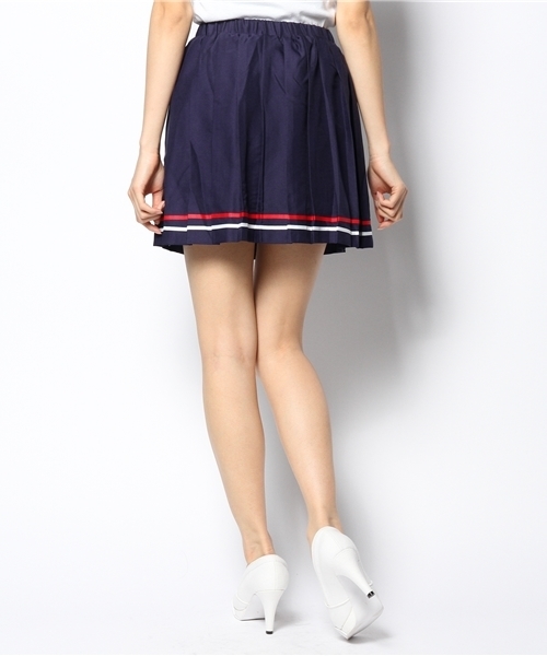 WEGO（ウィゴー）の「WEGO/ラインプリーツスカート（スカート・レディース・ホワイト/ブラック/ネイビー/レッド・FREE）」の6枚目の写真