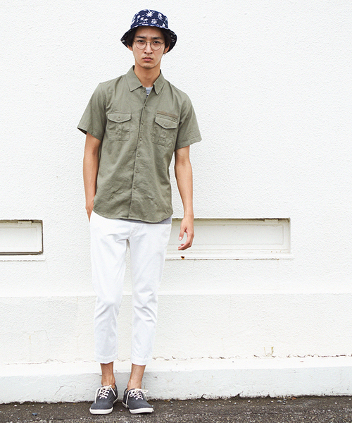 WEGO（ウィゴー）の「WEGO/スリムテーパードチノクロップドパンツ（チノパンツ・メンズ・ホワイト/ブラック/ベージュ・LARGE/MEDIUM）」の14枚目の写真