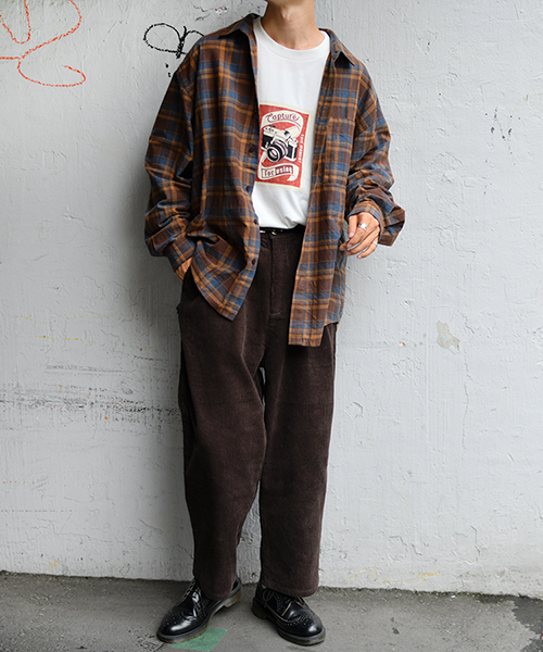 kutir（クティール）の「２タックワイドコーデュロイパンツ（その他パンツ・メンズ・ブラック/ダークブラウン/ベージュ/オレンジ・SMALL/MEDIUM/LARGE）」の13枚目の写真