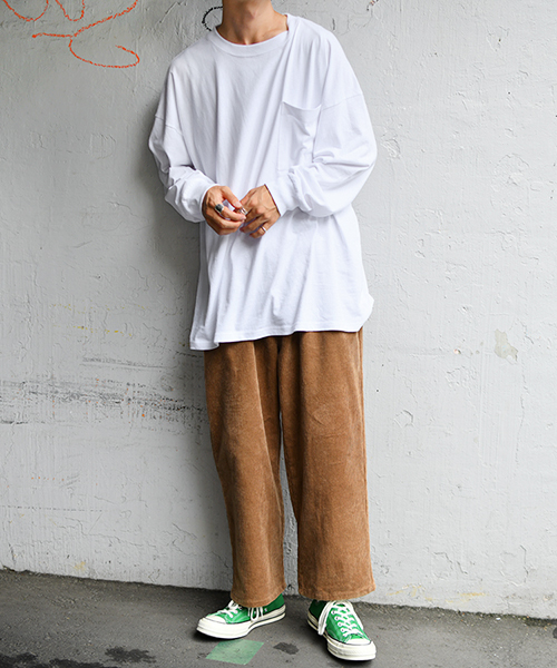 kutir（クティール）の「２タックワイドコーデュロイパンツ（その他パンツ・メンズ・ブラック/ダークブラウン/ベージュ/オレンジ・SMALL/MEDIUM/LARGE）」の20枚目の写真