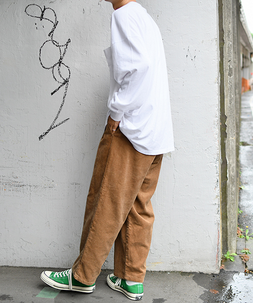 kutir（クティール）の「２タックワイドコーデュロイパンツ（その他パンツ・メンズ・ブラック/ダークブラウン/ベージュ/オレンジ・SMALL/MEDIUM/LARGE）」の21枚目の写真