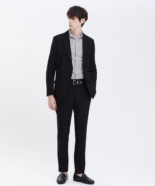 RECENCY OF MINE（リーセンシー オブ マイン）の「【Recency of Mine】モックロディーワイドピッチストライプシャツ（シャツ/ブラウス・メンズ・ホワイト/ダークネイビー・44/46/48/50）」の13枚目の写真