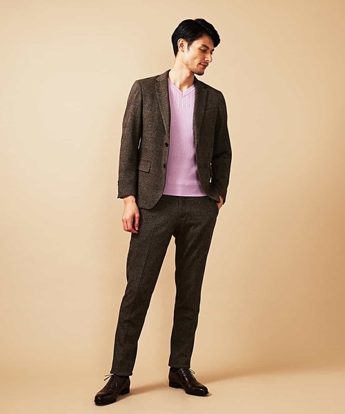 MICHEL KLEIN HOMME (ミッシェルクランオム)の「ニット/フォンテーヌ(ニット/セーター・メンズ・ホワイト/ネイビー/ミント/ラベンダー・MEDIUM/LARGE/X-LARGE)」の10枚目の写真