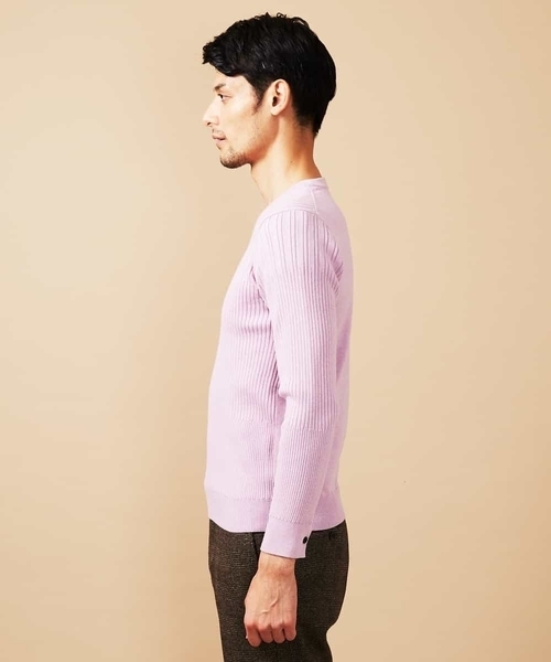 MICHEL KLEIN HOMME (ミッシェルクランオム)の「ニット/フォンテーヌ(ニット/セーター・メンズ・ホワイト/ネイビー/ミント/ラベンダー・MEDIUM/LARGE/X-LARGE)」の11枚目の写真