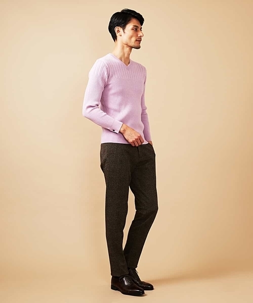 MICHEL KLEIN HOMME (ミッシェルクランオム)の「ニット/フォンテーヌ(ニット/セーター・メンズ・ホワイト/ネイビー/ミント/ラベンダー・MEDIUM/LARGE/X-LARGE)」の17枚目の写真