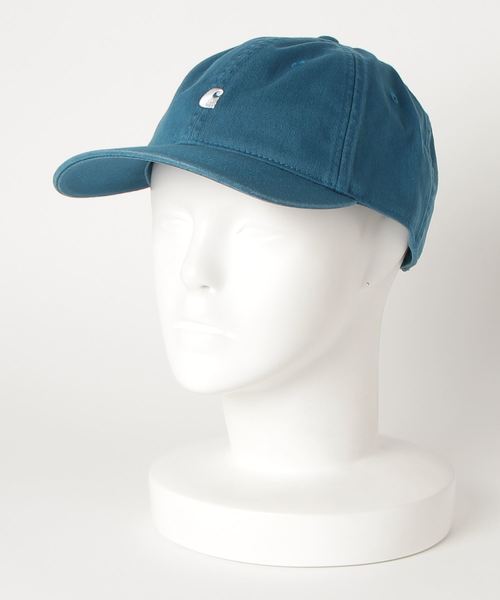 Carhartt WIP（カーハートダブリューアイピー）の「MADISON LOGO CAP（キャップ・メンズ・ホワイト/バーガンディー/サックスブルー/フレッシュイエロー/エメラルド/ダークネイビー/ブラック/ベージュ・ONE SIZE）」の6枚目の写真