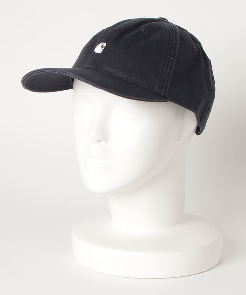 Carhartt WIP（カーハートダブリューアイピー）の「MADISON LOGO CAP（キャップ・メンズ・ホワイト/バーガンディー/サックスブルー/フレッシュイエロー/エメラルド/ダークネイビー/ブラック/ベージュ・ONE SIZE）」の7枚目の写真