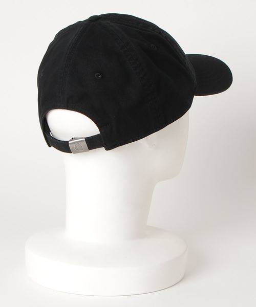 Carhartt WIP（カーハートダブリューアイピー）の「MADISON LOGO CAP（キャップ・メンズ・ホワイト/バーガンディー/サックスブルー/フレッシュイエロー/エメラルド/ダークネイビー/ブラック/ベージュ・ONE SIZE）」の9枚目の写真