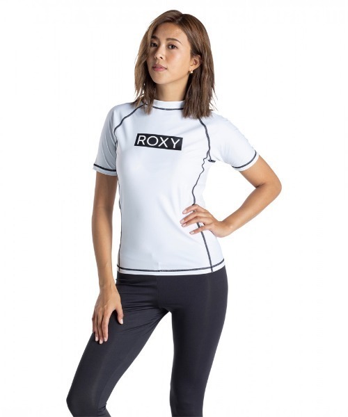 セール Rashie S S ロキシー 水着 ラッシュガード 半袖 ロゴ ラッシュガード Roxy ロキシー のファッション通販 Zozotown