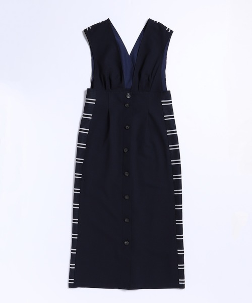 Re.Verofonna,2WAYストライプジャンパースカート - WEAR 