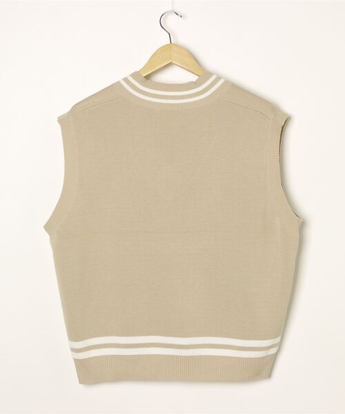 WEGO（ウィゴー）の「WEGO/ミラノリブチルデンニットベスト（ベスト・メンズ・ホワイト/ベージュ/ブルー系その他・MEDIUM/LARGE）」の16枚目の写真