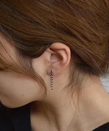 【BROTHERHOOD】ステンレス フォーリンチェーン ハーフ ピアス