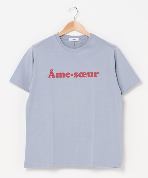 WEGO（ウィゴー）の「WEGO/カラーロゴプリントＴシャツ（Tシャツ/カットソー・レディース・サックスブルー/ホワイト・LARGE/MEDIUM/SMALL）」の15枚目の写真