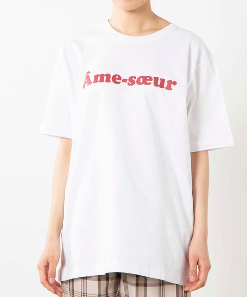 WEGO（ウィゴー）の「WEGO/カラーロゴプリントＴシャツ（Tシャツ/カットソー・レディース・サックスブルー/ホワイト・LARGE/MEDIUM/SMALL）」の10枚目の写真