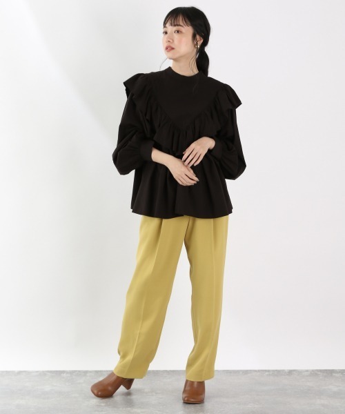 LOWRYS FARM（ローリーズファーム）の「ロマンティックフリルブラウス　893663（シャツ/ブラウス・レディース・ホワイト/ブラック/ブラウン・FREE）」の7枚目の写真