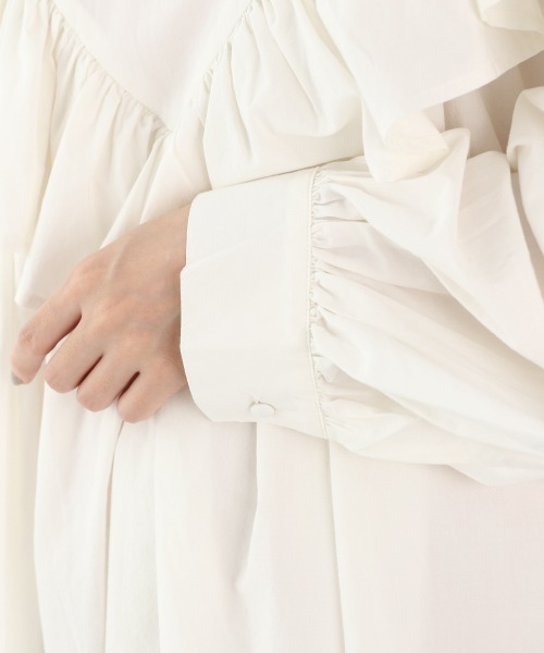 LOWRYS FARM（ローリーズファーム）の「ロマンティックフリルブラウス　893663（シャツ/ブラウス・レディース・ホワイト/ブラック/ブラウン・FREE）」の15枚目の写真