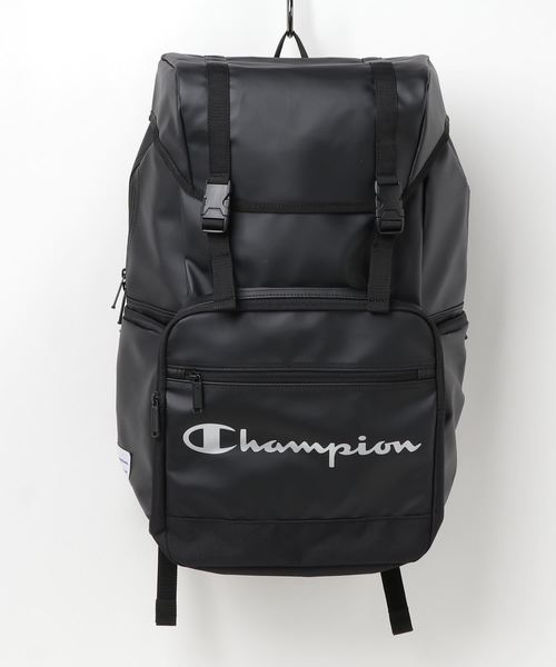 Champion(チャンピオン)の「ブレンダーB リュック 23リットル 57809(バックパック/リュック・メンズ・ブラック×ホワイト/ブラック×ブラック/ブラック×シルバー・FREE)」の1枚目の写真
