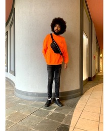 DIESEL | メンズ スウェット フレンチテリー 刺繍デザイン(スウェット)