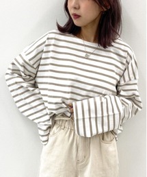 apres jour mignon | ボートネックボーダーロンT【ZOZOTOWN限定アイテム】(Tシャツ/カットソー)