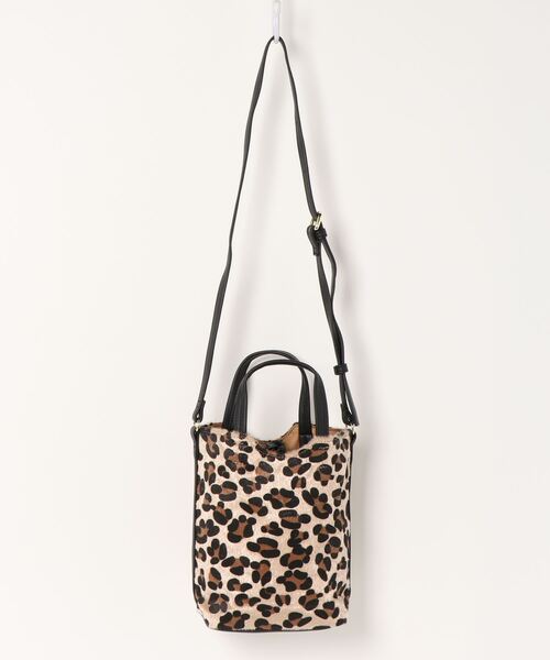 natural couture（ナチュラルクチュール）の「ハラコ風ミニトートバッグ（ショルダーバッグ・レディース・ベージュ/ブラウン/グリーン/ブラック系その他・FREE）」の6枚目の写真