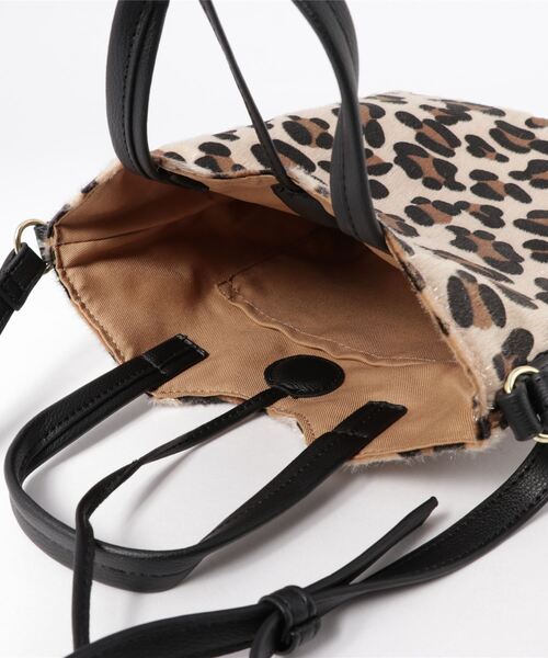 natural couture（ナチュラルクチュール）の「ハラコ風ミニトートバッグ（ショルダーバッグ・レディース・ベージュ/ブラウン/グリーン/ブラック系その他・FREE）」の7枚目の写真