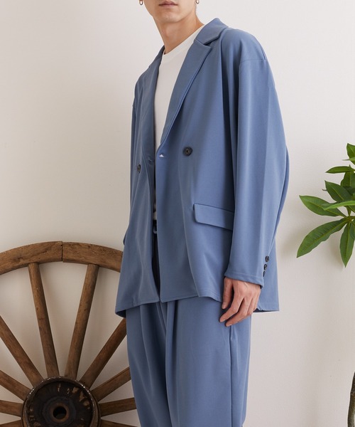 【セール】【TONE MEN'S】梨地WテーラードJk(BL)(テーラードジャケット)|TONE SELECT WEAR(トーンセレクトウェア) 【セール】【TONE MEN'S】梨地WテーラードJk(BL)(テーラードジャケット)|TONE SELECT WEAR(トーンセレクトウェア)