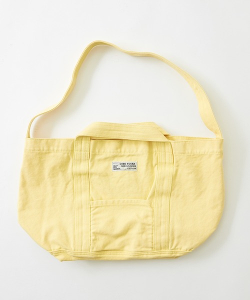 arbore（アーバー）の「キャンバスバッグ（ショルダーバッグ・レディース・ブラック/イエロー/ミント/ナチュラル・M）」の19枚目の写真