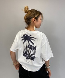 ROXY/ロキシー ルーズシルエット ヤシの木バックプリントTシャツ RST211078