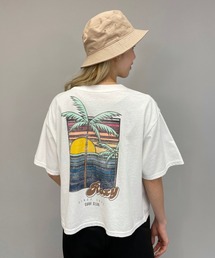 ROXY | ROXY/ロキシー   ルーズシルエット  ヤシの木バックプリントTシャツ  RST211078(Tシャツ/カットソー)