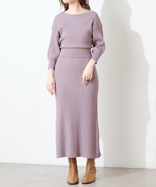 natural couture(ナチュラルクチュール)の「【WEB限定】カシュクールトップス×キャミリブワンピース(ワンピース・レディース・ライトベージュ/モカ/ミント・FREE)」の20枚目の写真