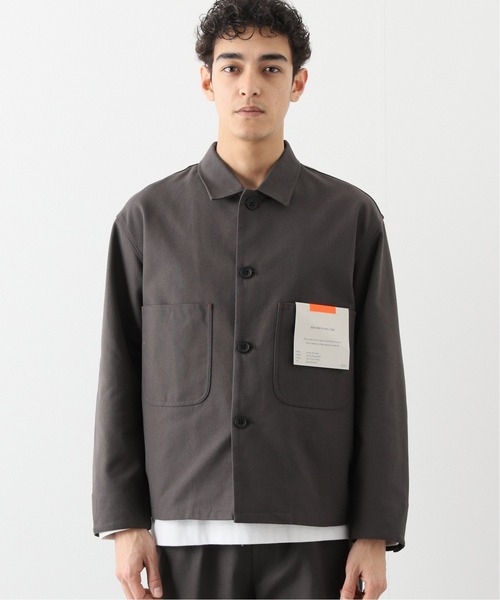 INHERIT（インヘリット）の「TCホップサックカバーオール(セットアップ着用可能)（ブルゾン・メンズ・ホワイト/ブラウン系その他/スミクロ・SMALL/MEDIUM/LARGE）」の16枚目の写真