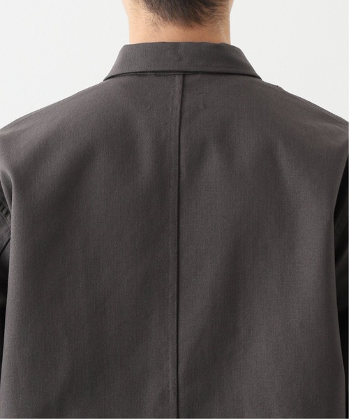 INHERIT（インヘリット）の「TCホップサックカバーオール(セットアップ着用可能)（ブルゾン・メンズ・ホワイト/ブラウン系その他/スミクロ・SMALL/MEDIUM/LARGE）」の4枚目の写真