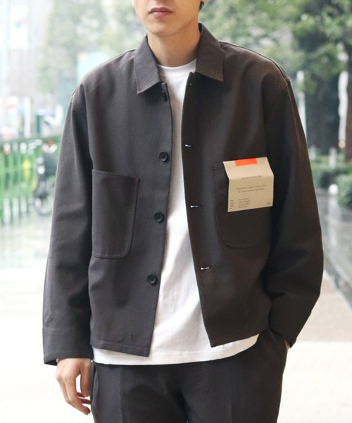 INHERIT（インヘリット）の「TCホップサックカバーオール(セットアップ着用可能)（ブルゾン・メンズ・ホワイト/ブラウン系その他/スミクロ・SMALL/MEDIUM/LARGE）」の21枚目の写真