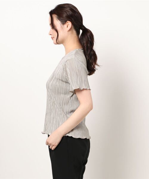 libelle more（リベル モア）の「ランダムプリーツメローカットソー（Tシャツ/カットソー・レディース・ブラック/ベージュ/グレー/オフホワイト/モカ・M）」の21枚目の写真