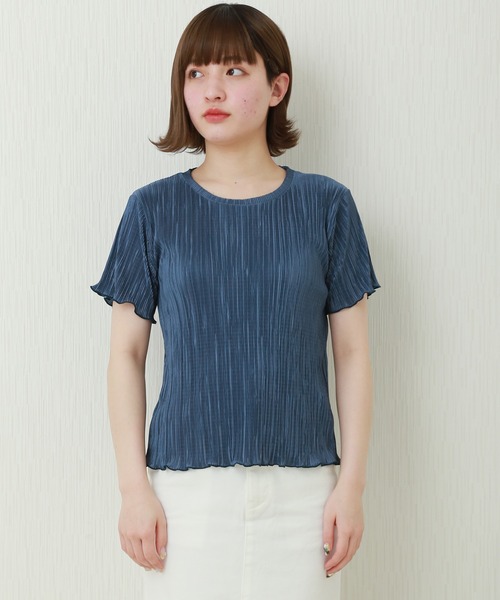 libelle more（リベル モア）の「ランダムプリーツメローカットソー（Tシャツ/カットソー・レディース・ブラック/ベージュ/グレー/オフホワイト/モカ・M）」の16枚目の写真