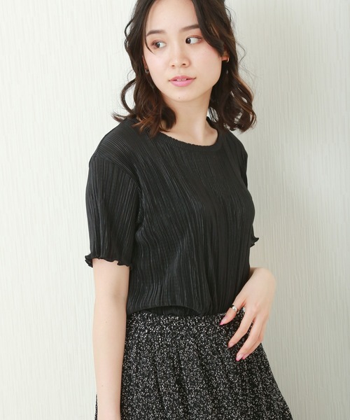 libelle more（リベル モア）の「ランダムプリーツメローカットソー（Tシャツ/カットソー・レディース・ブラック/ベージュ/グレー/オフホワイト/モカ・M）」の11枚目の写真