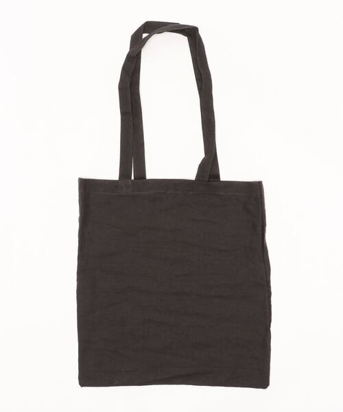 PUAL CE CIN（ピュアルセシン）の「麻プリントトート（ショルダーバッグ・レディース・チャコールグレー/ベージュ/ナチュラル・FREE）」の4枚目の写真