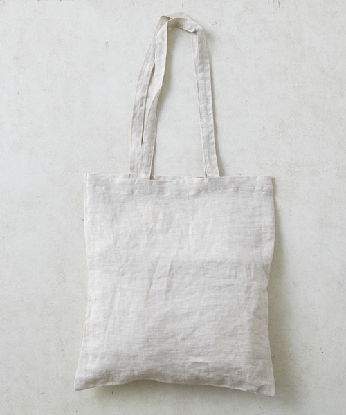 PUAL CE CIN（ピュアルセシン）の「麻プリントトート（ショルダーバッグ・レディース・チャコールグレー/ベージュ/ナチュラル・FREE）」の18枚目の写真