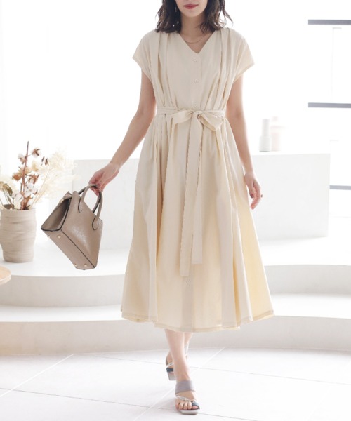 VIVIAN(ヴィヴィアン)の「スクエアトゥトリオカラー甲バンドトングサンダル(サンダル・レディース・ナチュラル/クリアブラック/ライトグレー/オリーブ×ブラック/ストーン/イエロー系その他4・S/M/LL/L)」の10枚目の写真