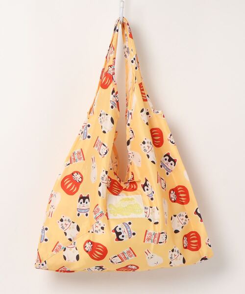 カヤ（カヤ）の「【カヤ】-eco- あずまバッグ 中（エコバッグ/サブバッグ・レディース・パープル/ネイビー/ピンク/イエロー/その他/ホワイト×ブルー/ホワイト×ブラック/ブルー系その他/オレンジ系その他/ホワイト×ネイビー/ホワイト×ピンク/グレイッシュブルー・FREE）」の9枚目の写真