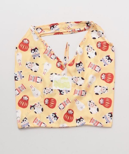 カヤ（カヤ）の「【カヤ】-eco- あずまバッグ 中（エコバッグ/サブバッグ・レディース・パープル/ネイビー/ピンク/イエロー/その他/ホワイト×ブルー/ホワイト×ブラック/ブルー系その他/オレンジ系その他/ホワイト×ネイビー/ホワイト×ピンク/グレイッシュブルー・FREE）」の17枚目の写真