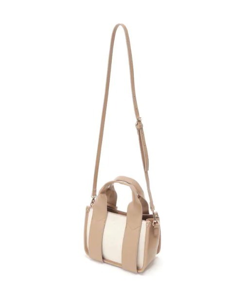 N.（N. Natural Beauty Basic）（エヌエヌナチュラルビューティーベーシック）の「◆ワイドハンドルミニトートバッグ（トートバッグ・レディース・ベージュ/パープル/ブラック・ﾌﾘ-）」の15枚目の写真