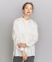 BEAUTY&YOUTH UNITED ARROWS | BY ラメストライプバンドカラーシャツ(シャツ/ブラウス)