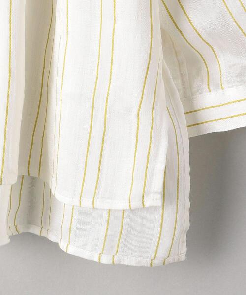 BEAUTY&YOUTH UNITED ARROWS（ビューティーアンドユースユナイテッドアローズ）の「BY ラメストライプバンドカラーシャツ（シャツ/ブラウス・レディース・ベージュ/イエロー・FREE）」の15枚目の写真