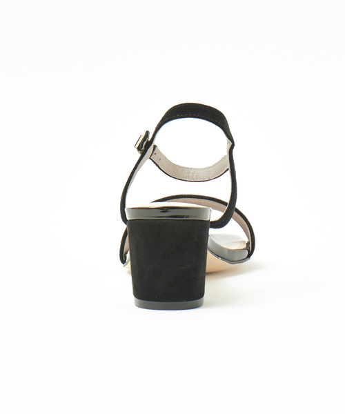 Au BANNISTER（オゥバニスター）の「【販売店舗限定】ダブルストラップチャンキーヒールサンダル（サンダル・レディース・ブラック/シルバー/カーキ・34/35/36/38/37/39/40）」の6枚目の写真