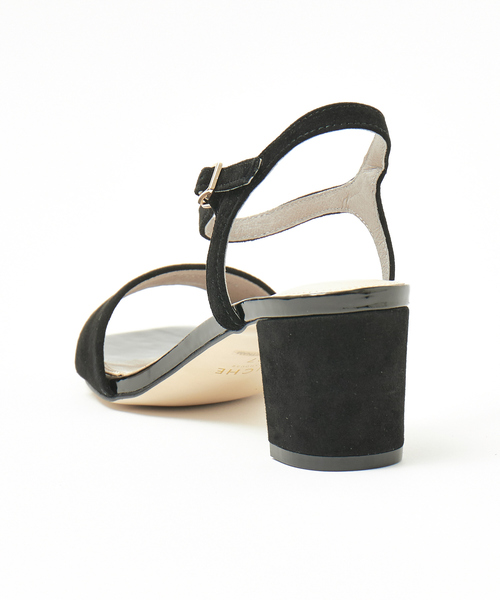 Au BANNISTER（オゥバニスター）の「【販売店舗限定】ダブルストラップチャンキーヒールサンダル（サンダル・レディース・ブラック/シルバー/カーキ・34/35/36/38/37/39/40）」の7枚目の写真