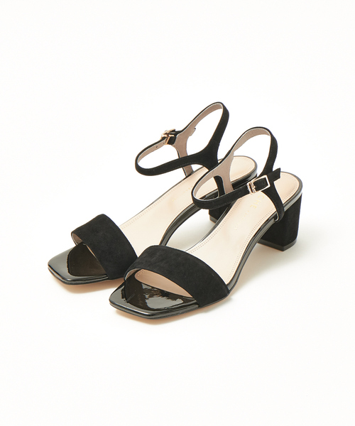 Au BANNISTER（オゥバニスター）の「【販売店舗限定】ダブルストラップチャンキーヒールサンダル（サンダル・レディース・ブラック/シルバー/カーキ・34/35/36/38/37/39/40）」の14枚目の写真